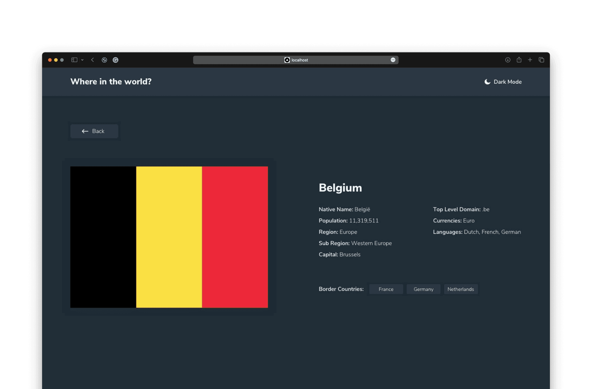 Countries API